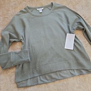 Athleta Luxe Rib High Hip Sweatshirt S NWT